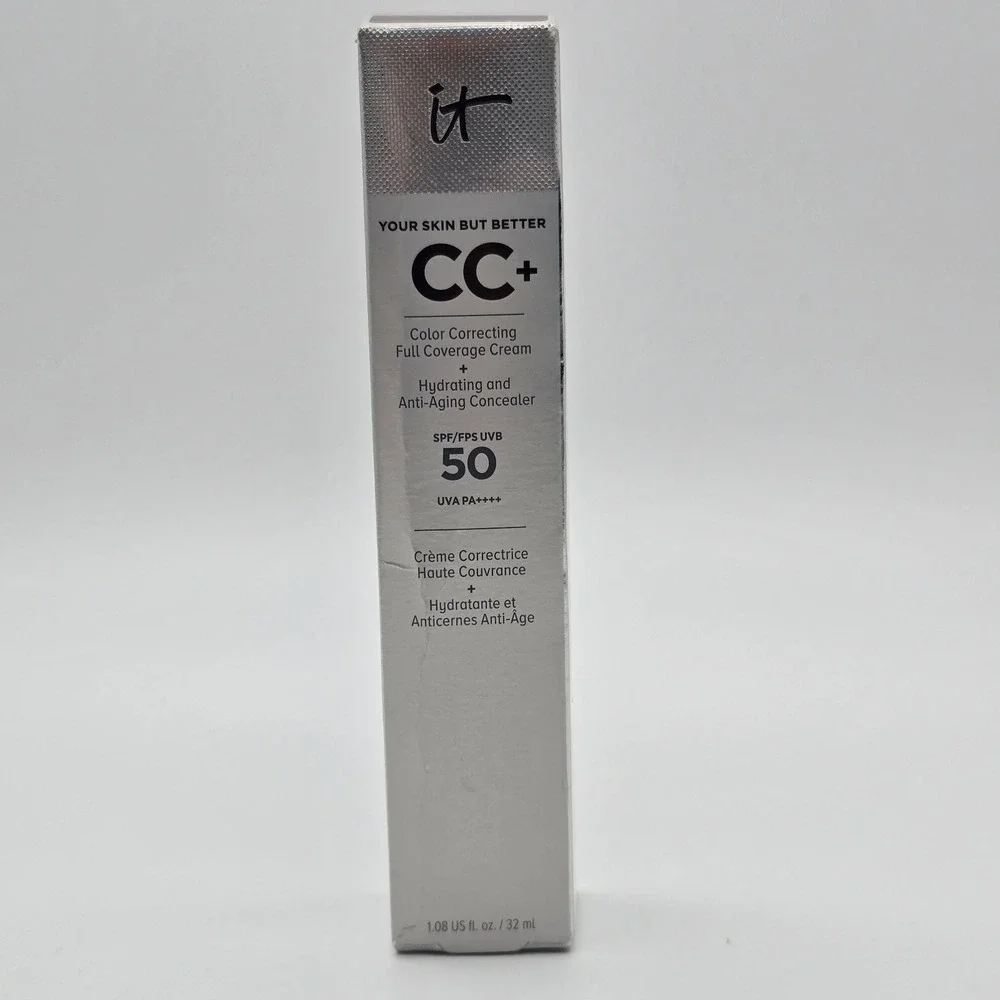 It Cosmetics SPF 50 CC+  Full Coverage Cream Deep‎ Mocha 1.08oz